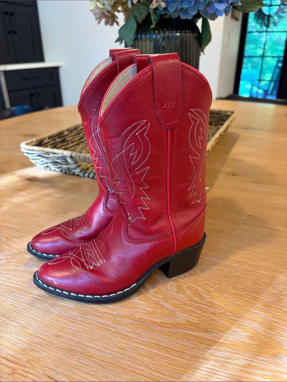 Girls Red western boot